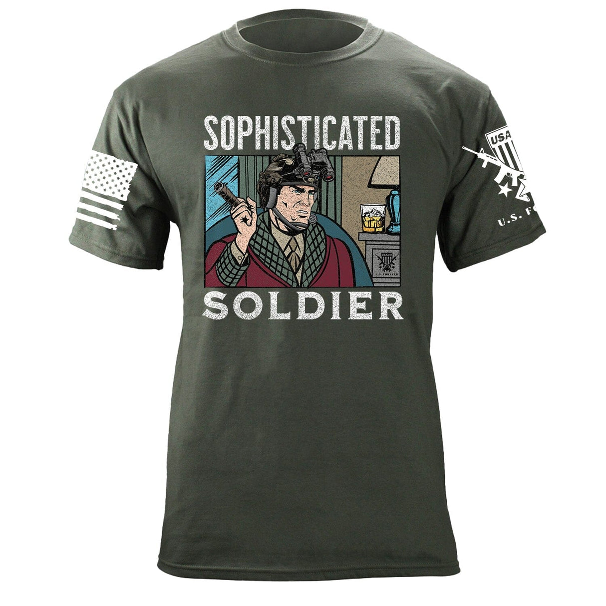 Sophisticated Soldier T-Shirt Shirts 87175-3XL-MG