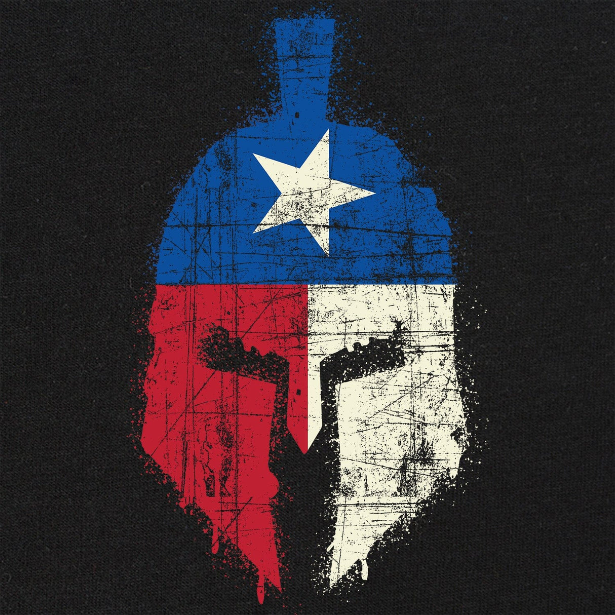 Spartan Texas Flag Distressed Tshirt Shirts 
