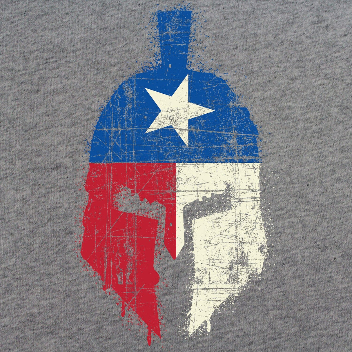 Spartan Texas Flag Distressed Tshirt Shirts 
