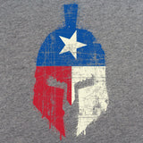 Spartan Texas Flag Distressed Tshirt Shirts 
