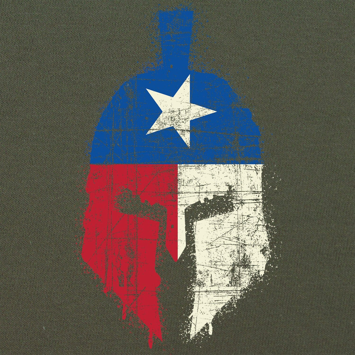 Spartan Texas Flag Distressed Tshirt Shirts 