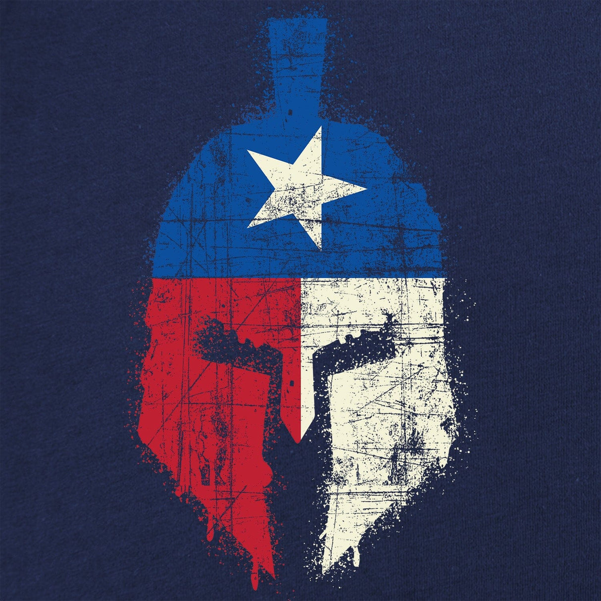 Spartan Texas Flag Distressed Tshirt Shirts 