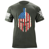 Spartan Distressed US Flag T-shirt