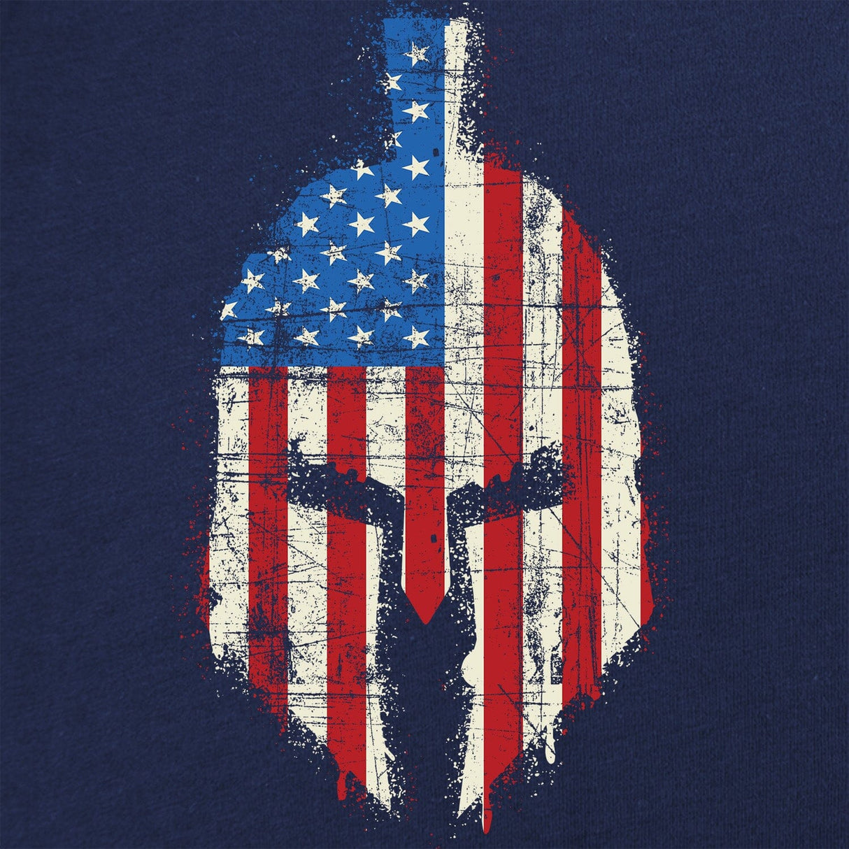 Spartan Distressed US Flag T-shirt Shirts 