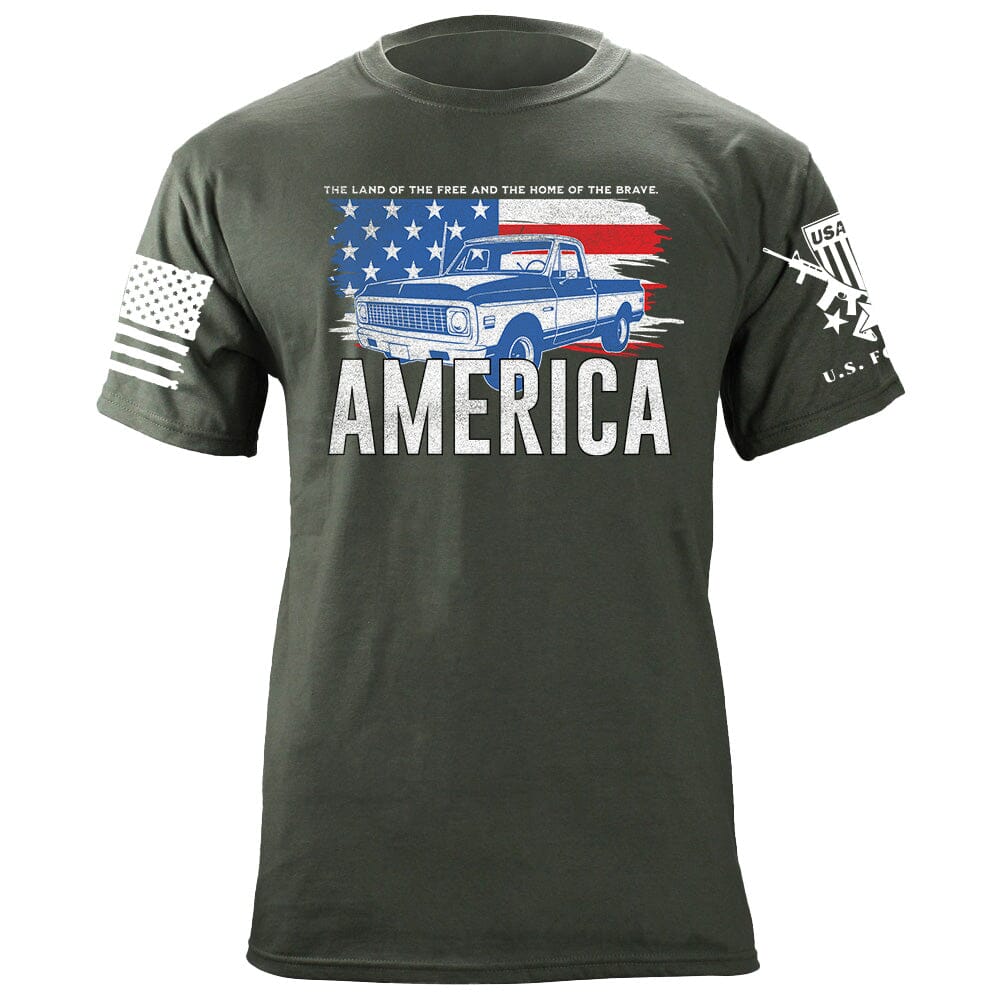 Square Body America T-Shirt Shirts 87035-S-MG