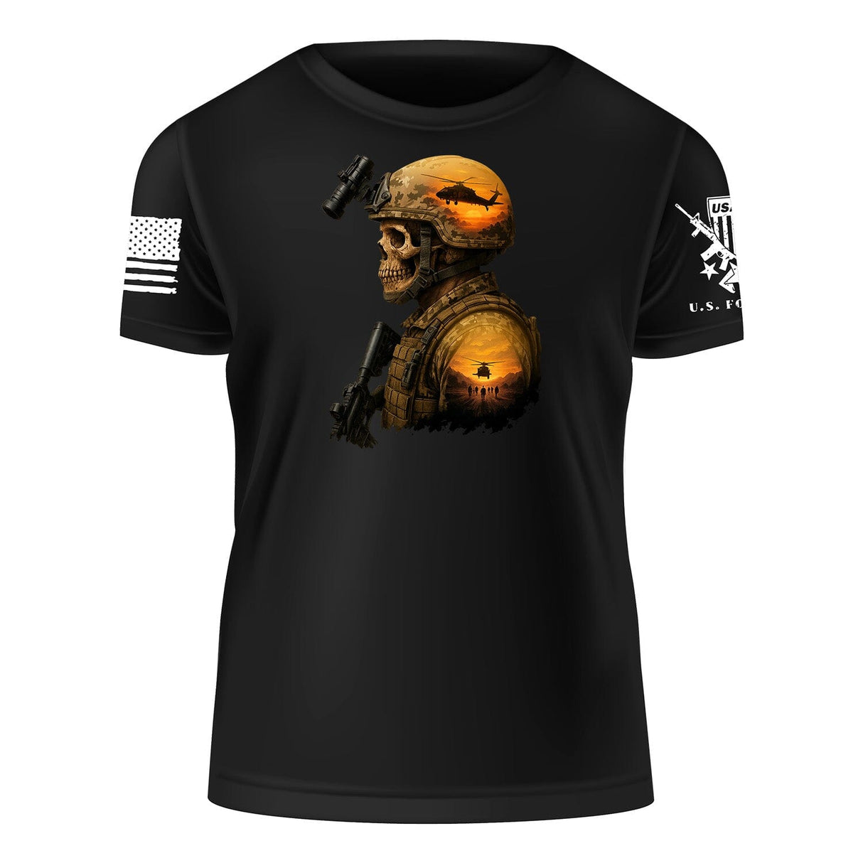 Army Sunset T-Shirt Shirts 86368-S-BK