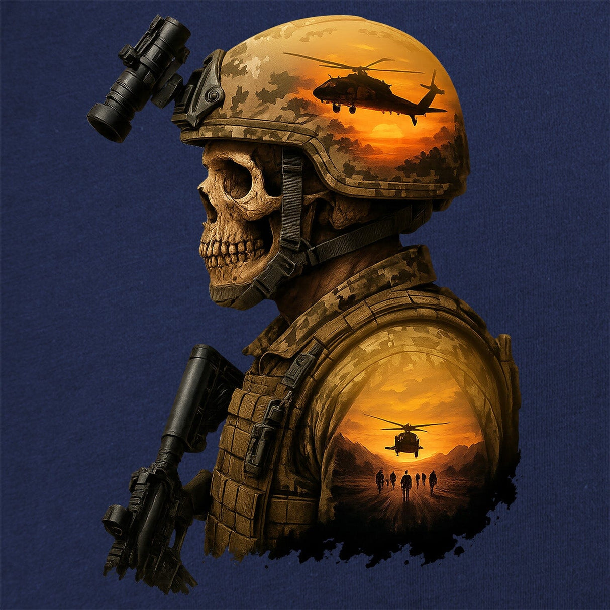 Army Sunset Infantry T-Shirt Shirts 