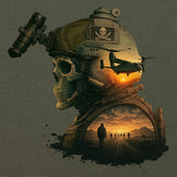 Space Force Sunset T-Shirt Shirts 