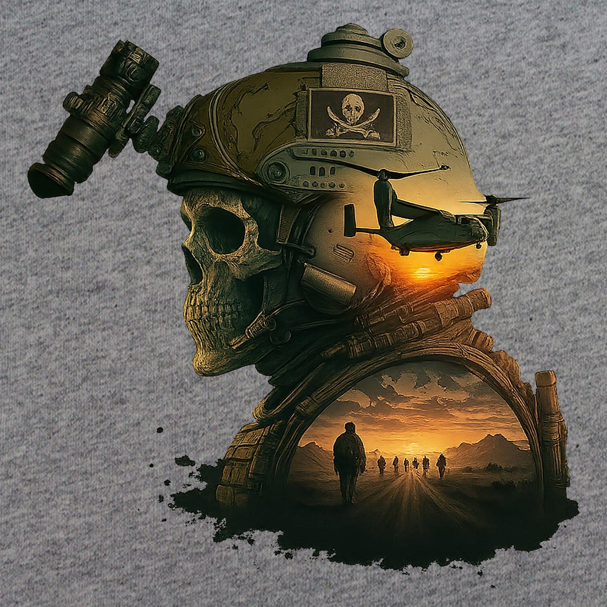 Space Force Sunset T-Shirt Shirts 