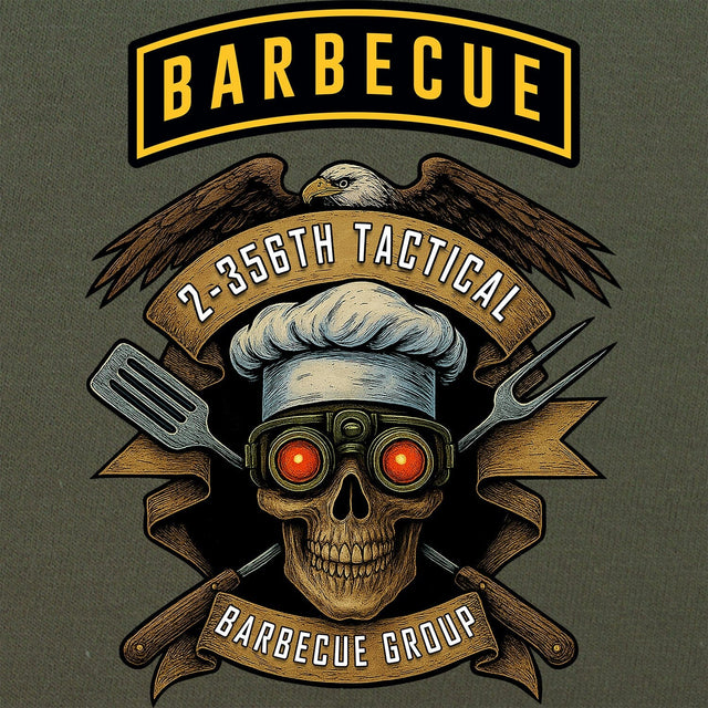 2-356th Tactical Barbecue Group T-Shirt - Eagle Shirts 
