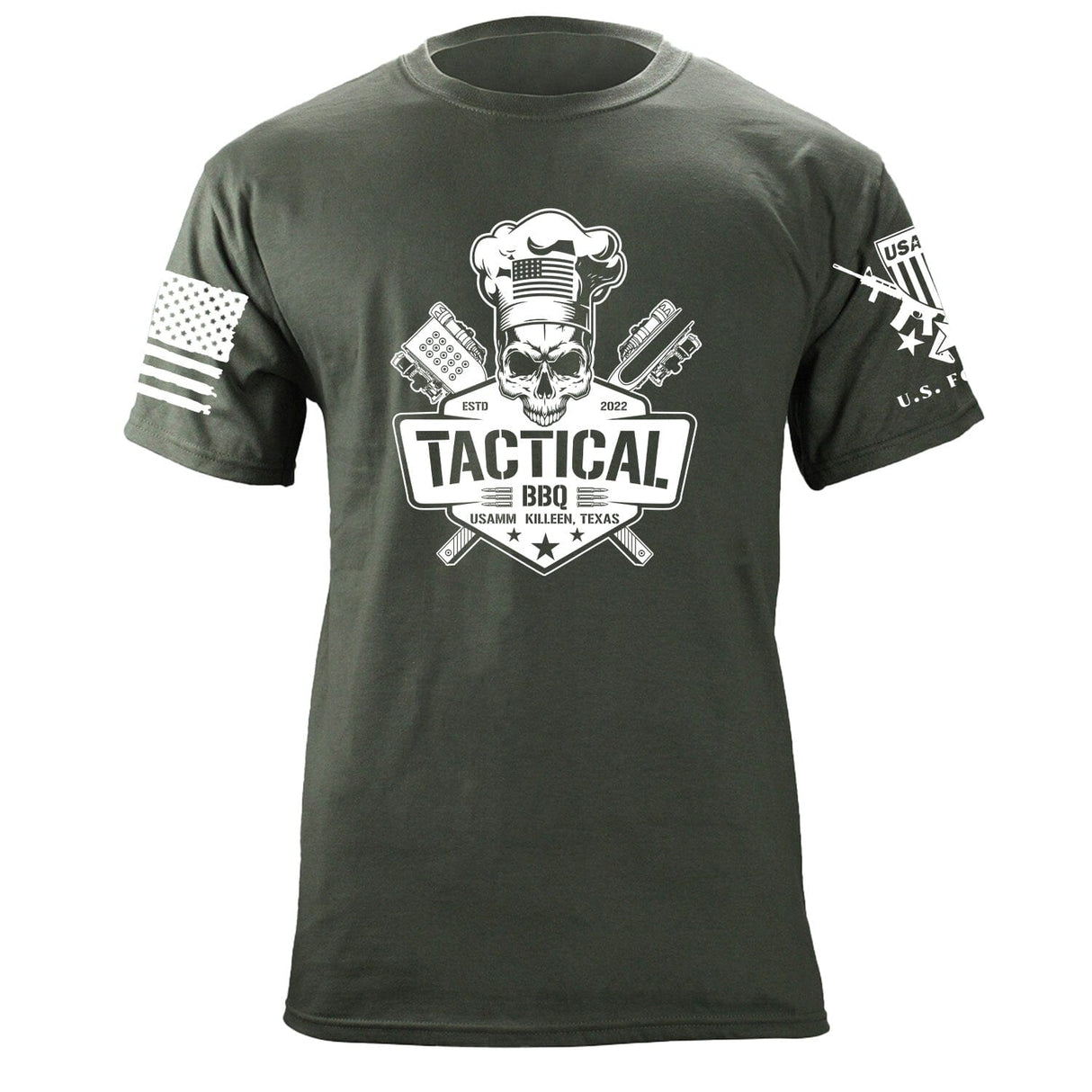 Tactical BBQ Sign T-Shirt Shirts 87159-S-MG