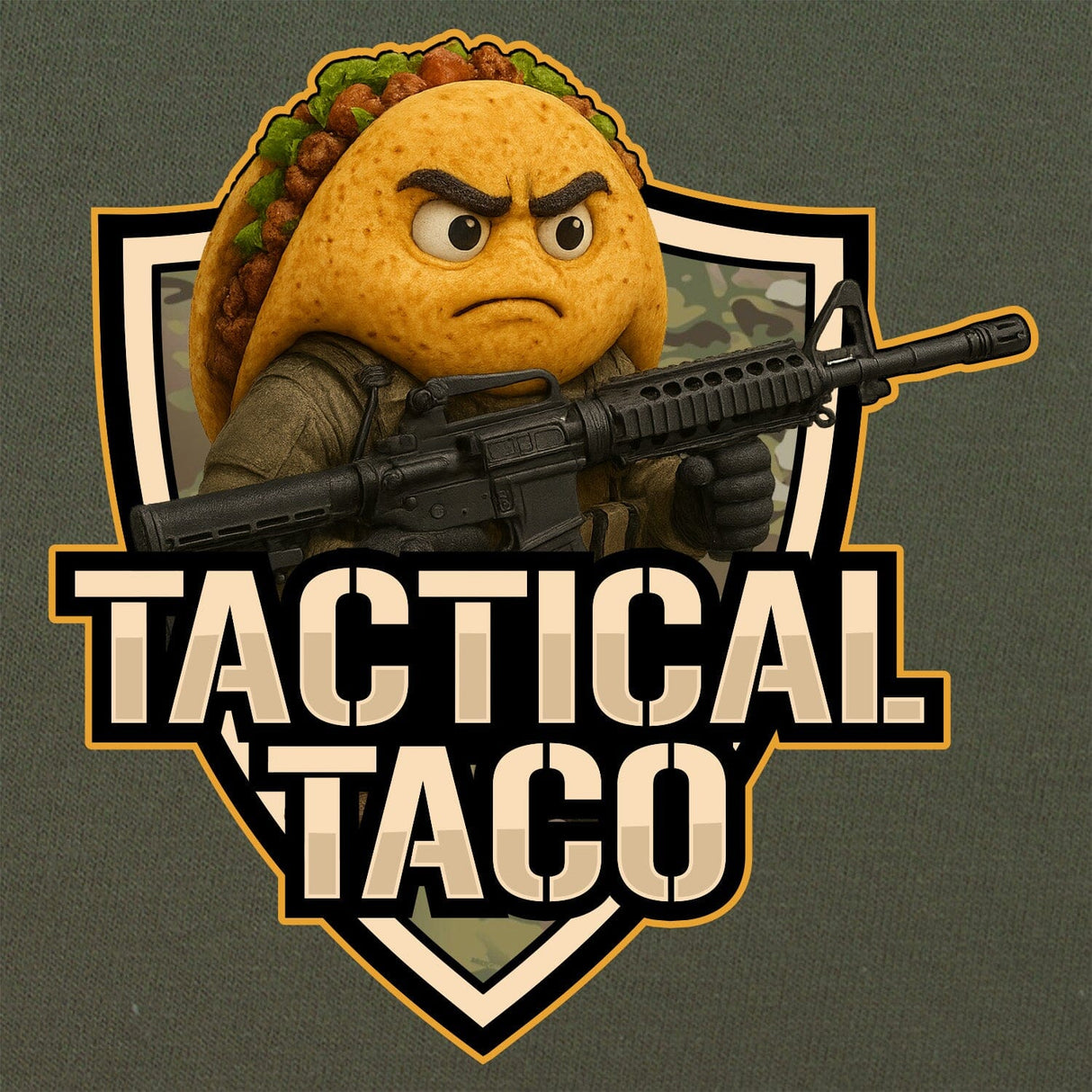 Tactical 3-D Taco T-Shirt Shirts 