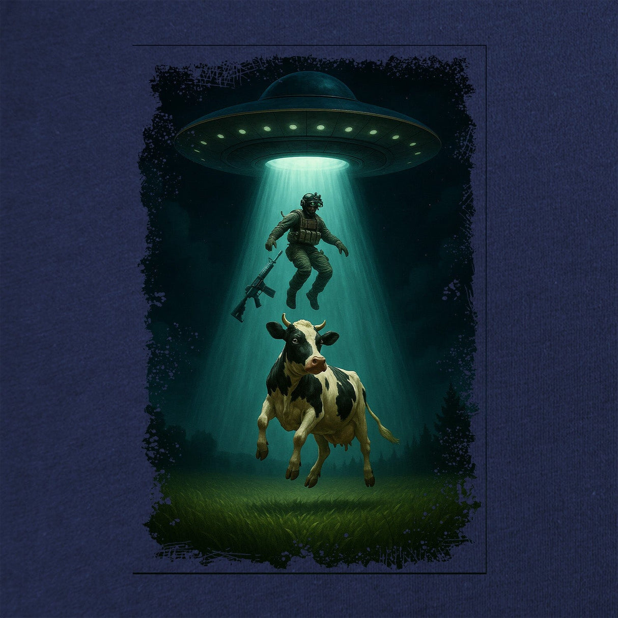 UFO Cow Operator T-Shirt Shirts 