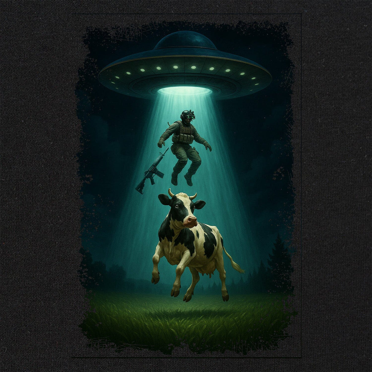 UFO Cow Operator T-Shirt Shirts 