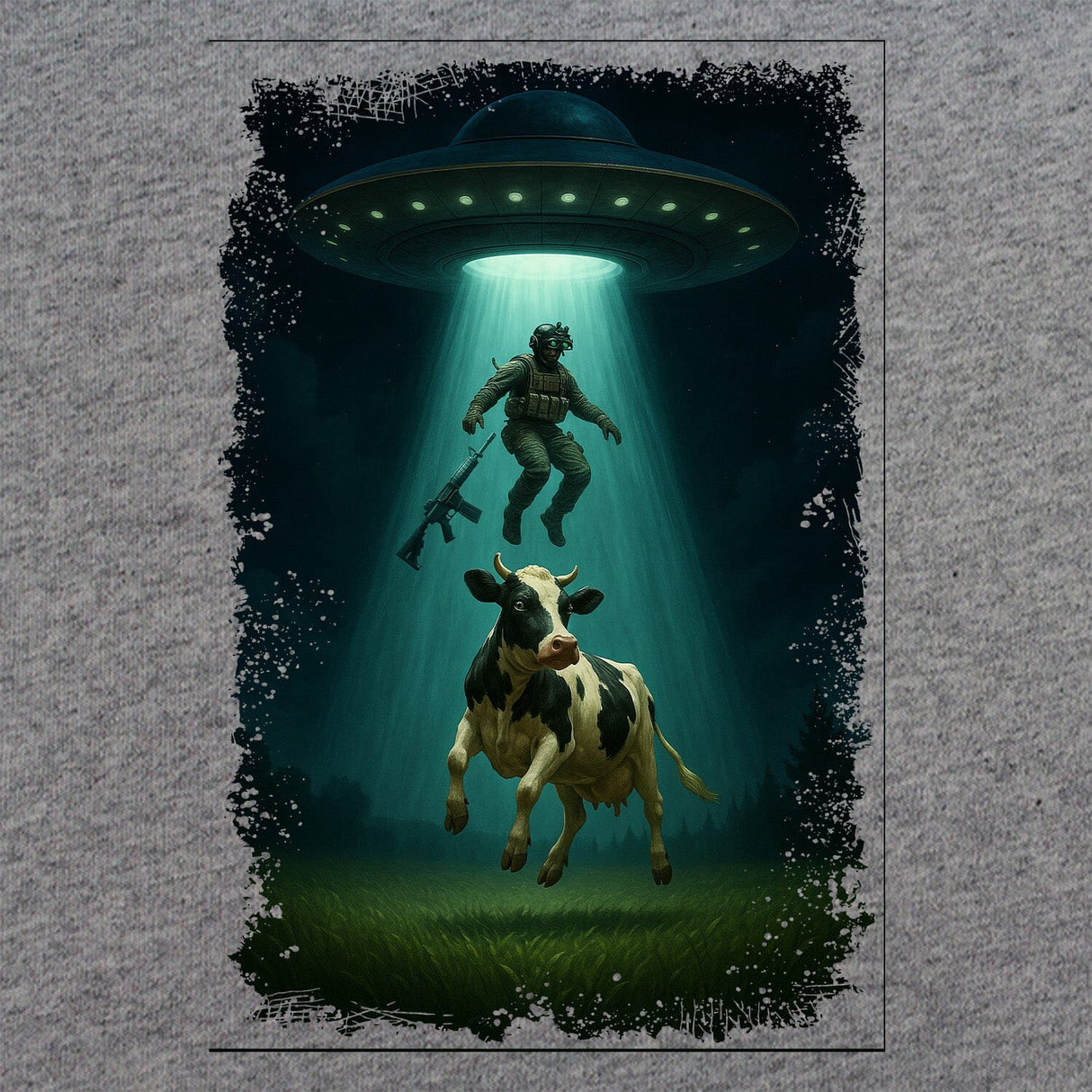 UFO Cow Operator T-Shirt Shirts 