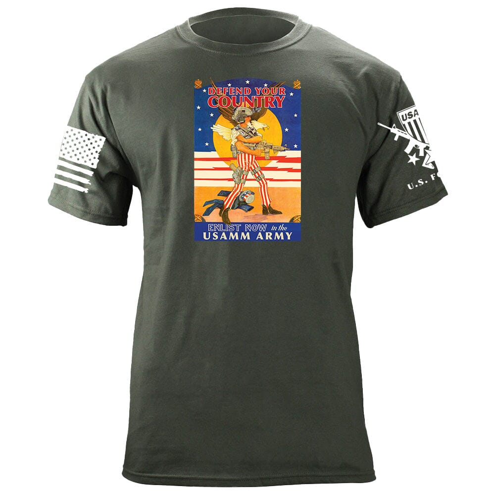 USAMM ARMY UNCLE SAM T-Shirt Shirts 87074-3XL-MG