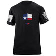 USAMM Shield Texas Flag T-Shirt Shirts 87075-S-BK