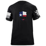 USAMM Shield Texas Flag T-Shirt Shirts 87075-S-BK