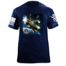 USS Lassen Orbital T-Shirt Shirts 87410-S-NAVY