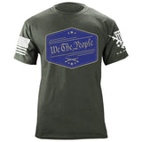 We The People Badge Blue T-Shirt Shirts 87098-S-MG
