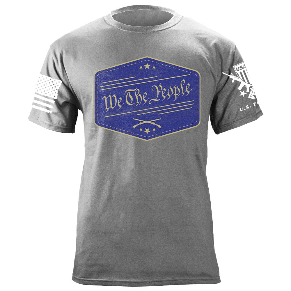 We The People Badge Blue T-Shirt Shirts 87098-3XL-HG