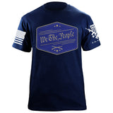 We The People Badge Blue T-Shirt Shirts 87098-S-NAVY