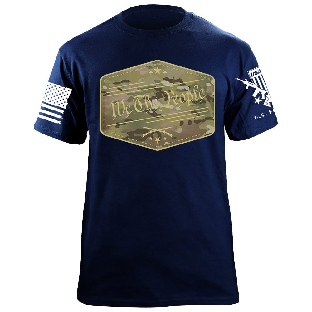 We The People Badge Multicam T-Shirt Shirts 87099-S-NAVY