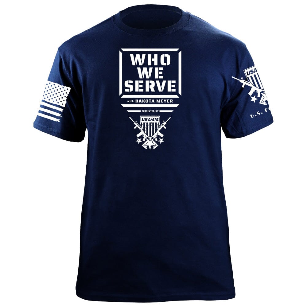 Who We Serve Shirts 87056-S-NAVY