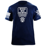 Who We Serve Shirts 87056-S-NAVY