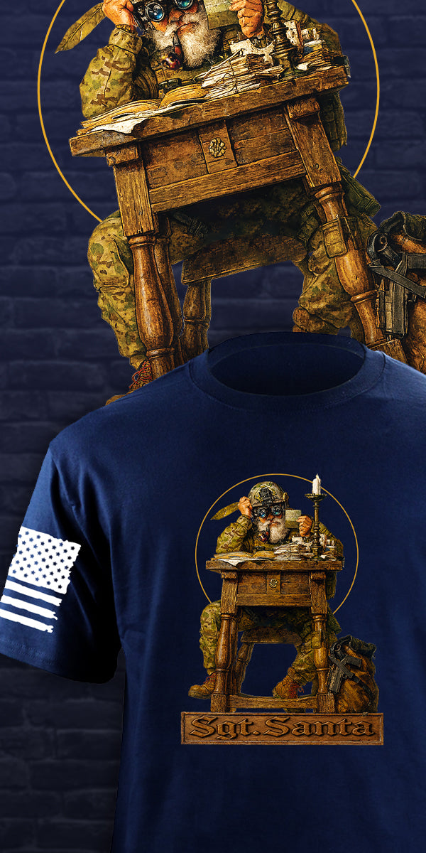 Sgt. Santa Rockwell T-Shirt