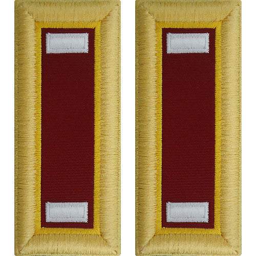 Army Male Shoulder Boards - Transportation Rank 11208DBR