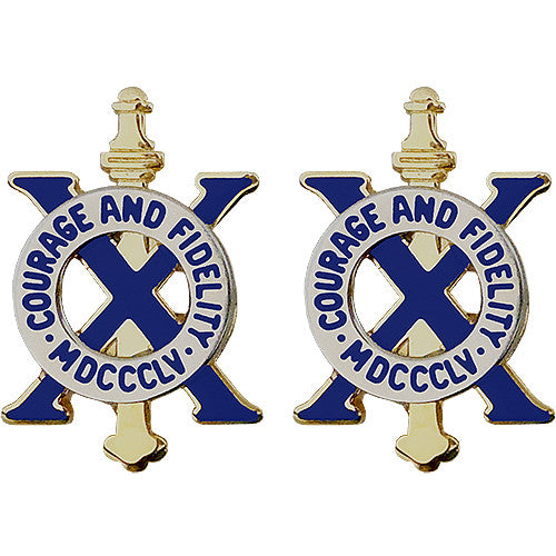 10th Infantry Regiment Unit Crest (Courage and Fidelity) Army Unit Crests 