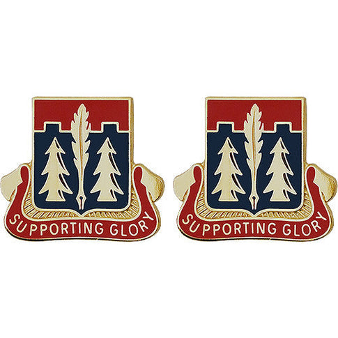 10th Personnel Services Battalion Unit Crest (Supporting Glory) - Sold in Pairs