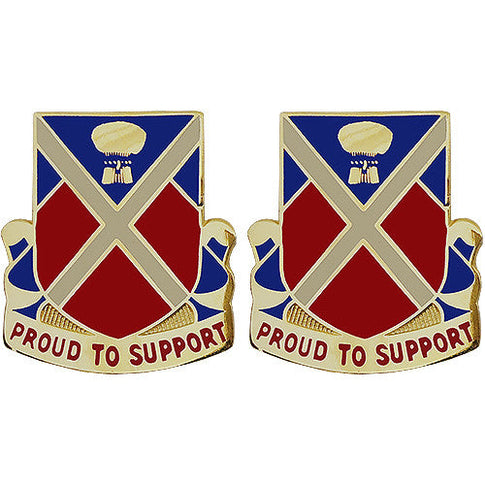 10th Brigade Support Battalion Unit Crest (Proud to Support) - Sold in Pairs