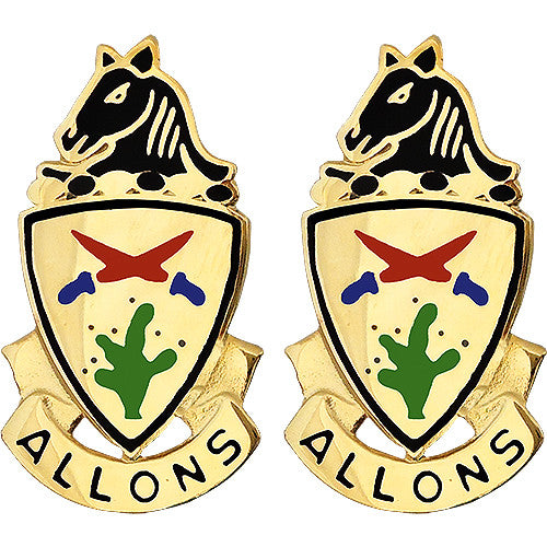 11th ACR (Armored Cavalry Regiment) Unit Crest (Allons) Army Unit Crests 