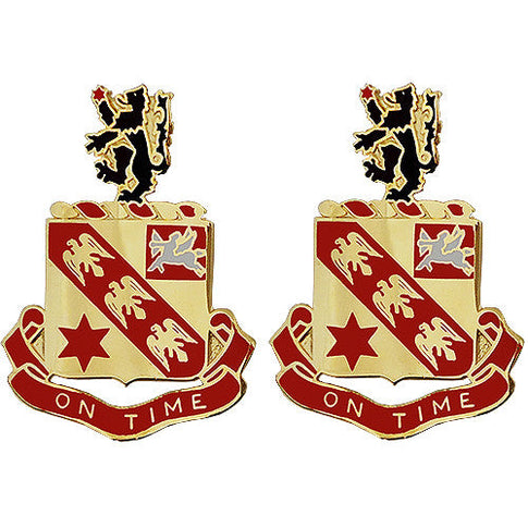 11th Field Artillery Regiment Unit Crest (On Time) - Sold in Pairs