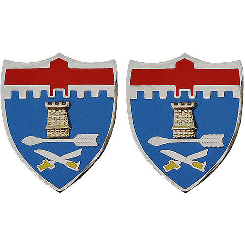 11th Infantry Regiment Unit Crest (No Motto) - Sold in Pairs