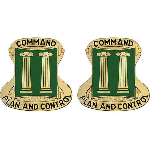 11th Military Police Brigade Unit Crest (Command Plan and Control) - Sold in Pairs