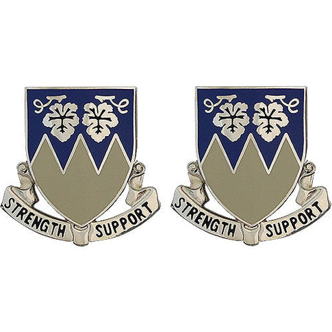 13th Support Battalion Unit Crest (Strength Support) - Sold in Pairs