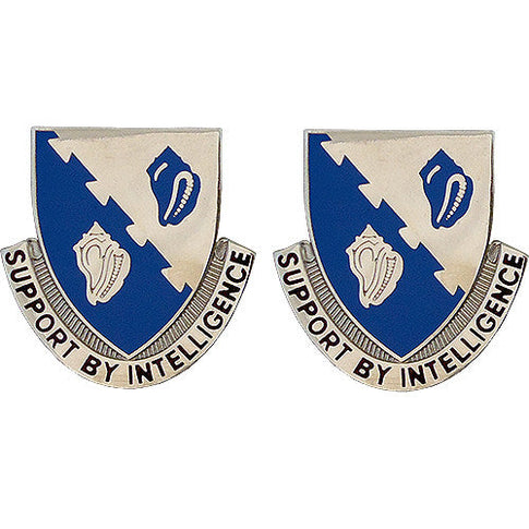 14th Military Intelligence Battalion Unit Crest (Support By Intelligence) - Sold in Pairs