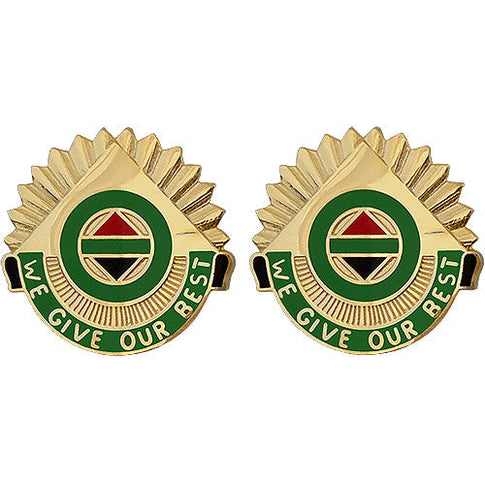 14th Military Police Brigade Unit Crest (We Give Our Best) - Sold in Pairs