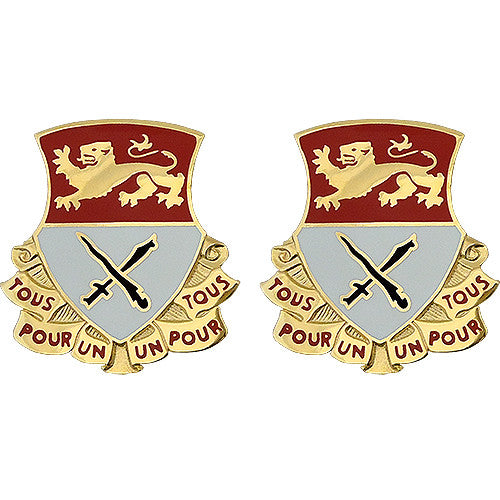 15th Cavalry Regiment Unit Crest (Tous Pour Un, Un Pour Tous) Army Unit Crests 