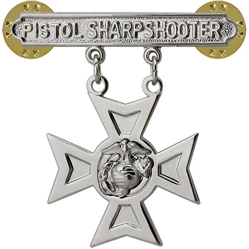 Marine Corps Pistol Qualification Badge Badges 1604 MCPST-SH