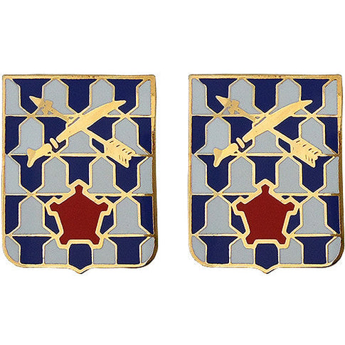 16th Infantry Regiment Unit Crest (No Motto) - Sold in Pairs