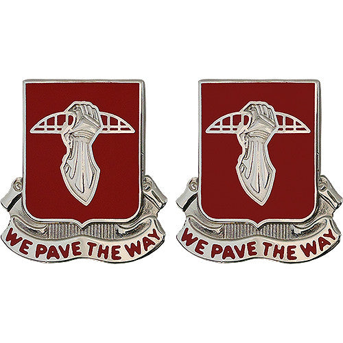 17th Engineer Battalion Unit Crest (We Pave the Way) Army Unit Crests 