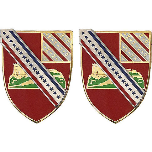 17th Field Artillery Regiment Unit Crest (No Motto) - Sold in Pairs