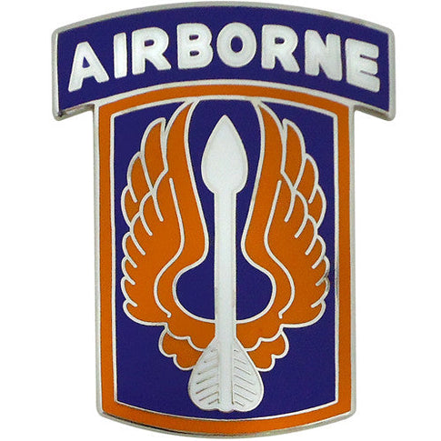 18th Aviation Brigade With Airborne Tab Combat Service Identification Badge