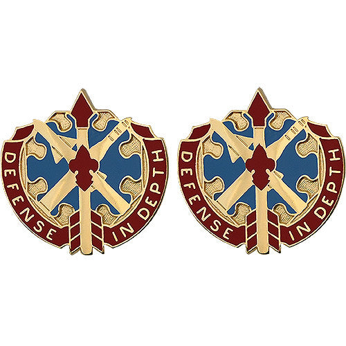 18th ADA (Air Defense Artillery) Group Unit Crest (Defense in Depth) Army Unit Crests 