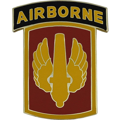 18th Fires Brigade With Airborne Tab Combat Service Identification Badge