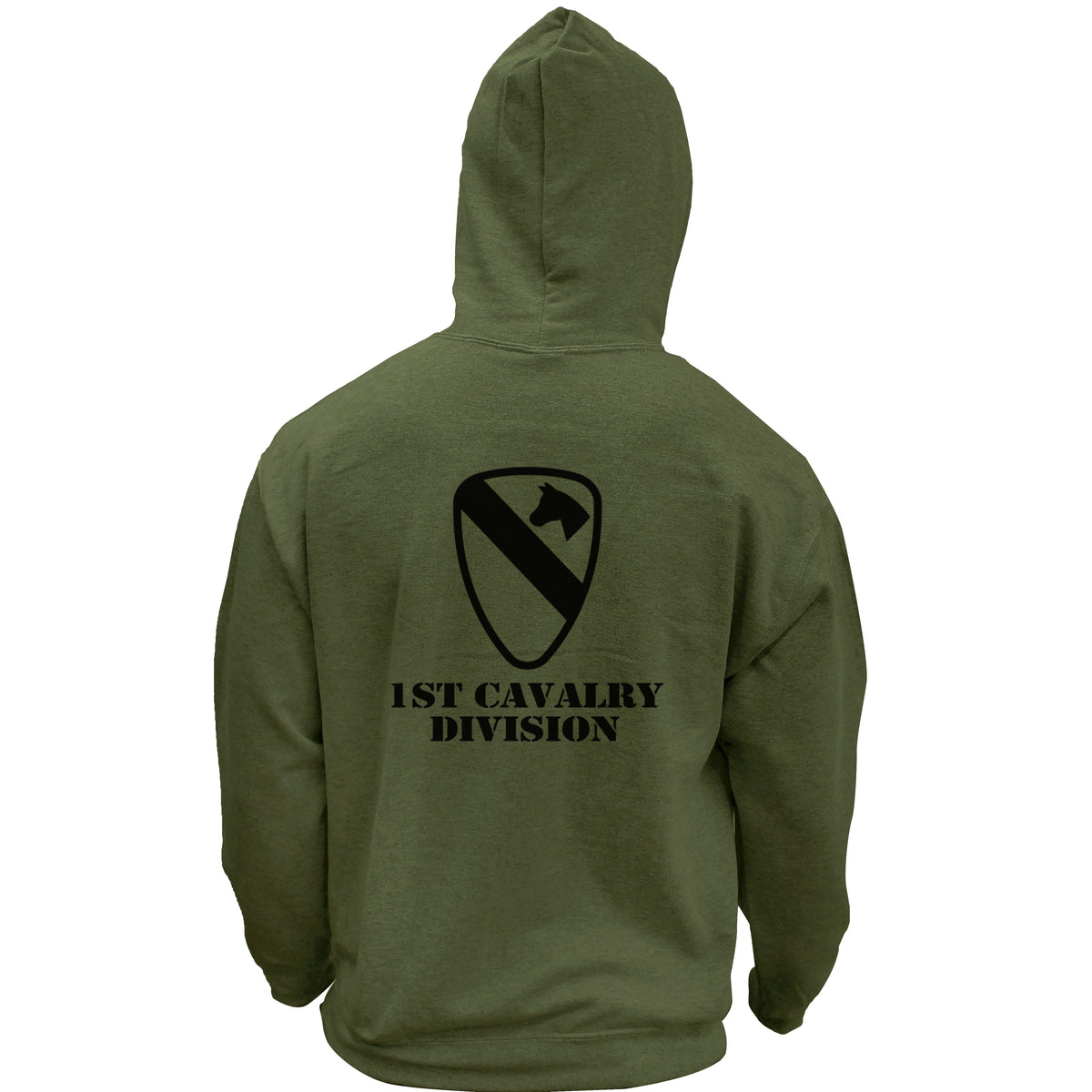 Army 1st Cavalry Division Subdued Pullover Hoodie Hoodie 13.419